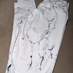 ECHT White Marble Leggings